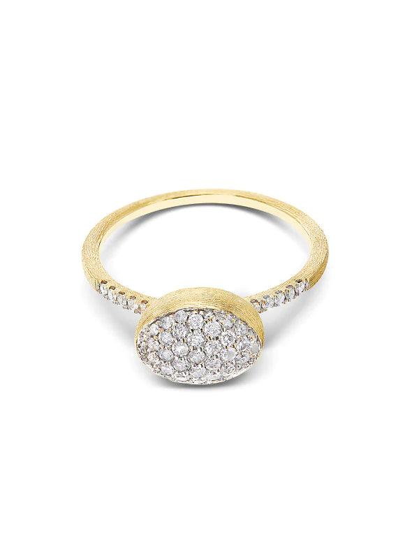 "ÉLITE" DIAMONDS AND GOLD ENGAGEMENT RING (SMALL)