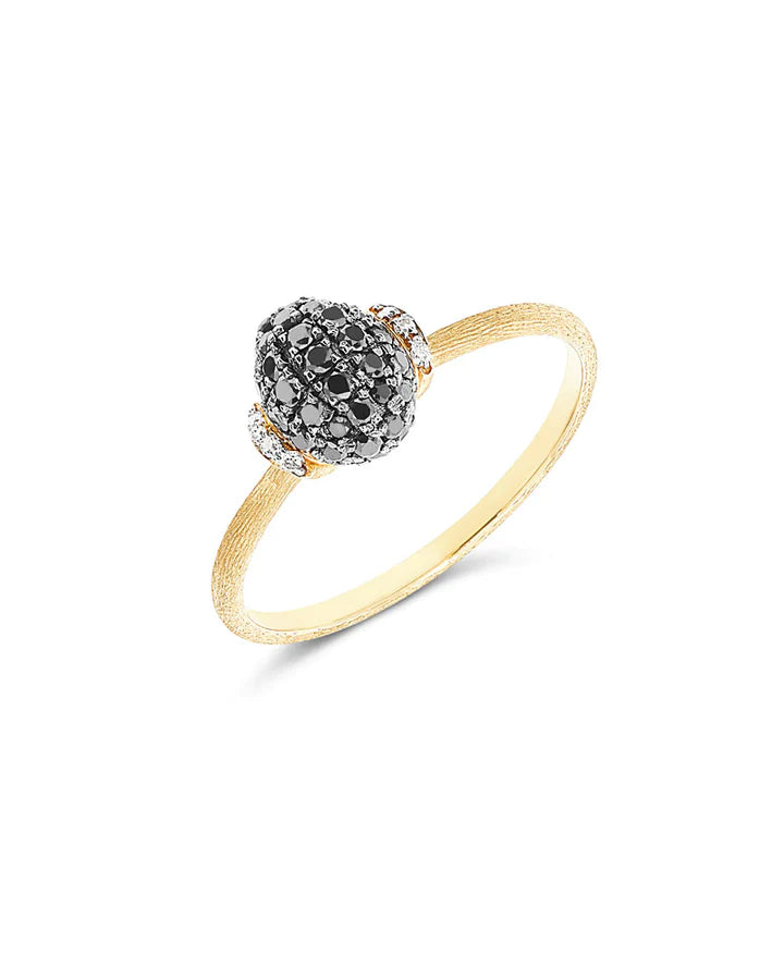 "MYSTERY BLACK" GOLD AND BLACK DIAMONDS RING