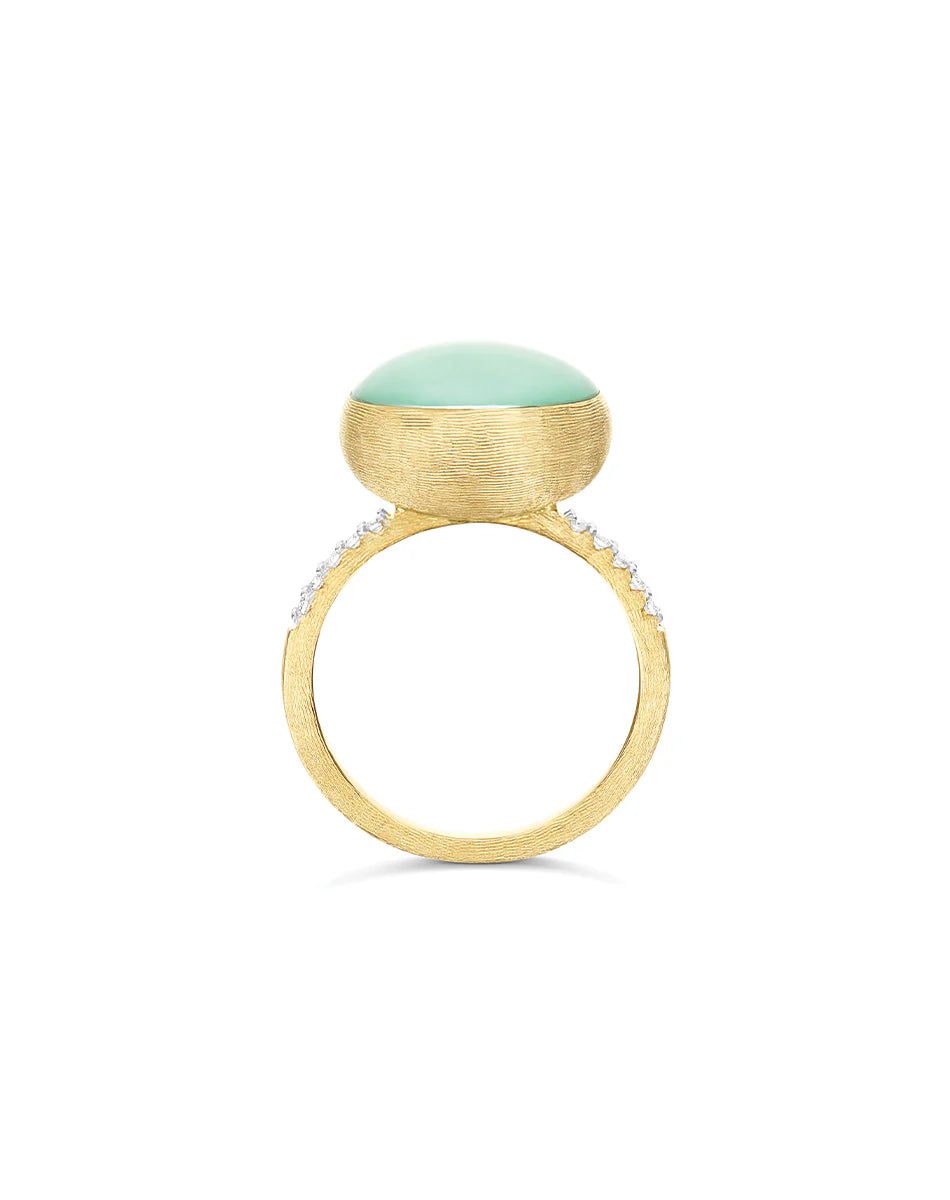 "BOULES" LATTEMENTA GOLD, DIAMONDS, ROCK CRYSTAL, AND JADEITE RING (MEDIUM)