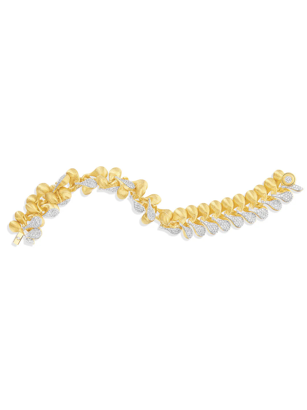 "TRASFORMISTA" GOLD AND DIAMONDS STATEMENT BRACELET