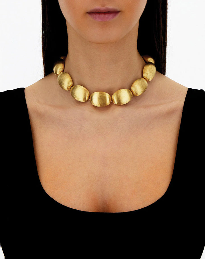 "MUSE" GOLD PEARLS NECKLACE (LARGE)