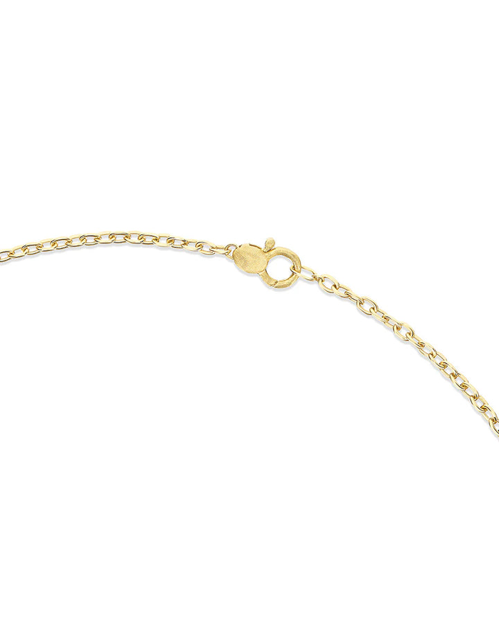 "BOULES" CHAIN NECKLACE IN HAND-ENGRAVED GOLD (LONG)