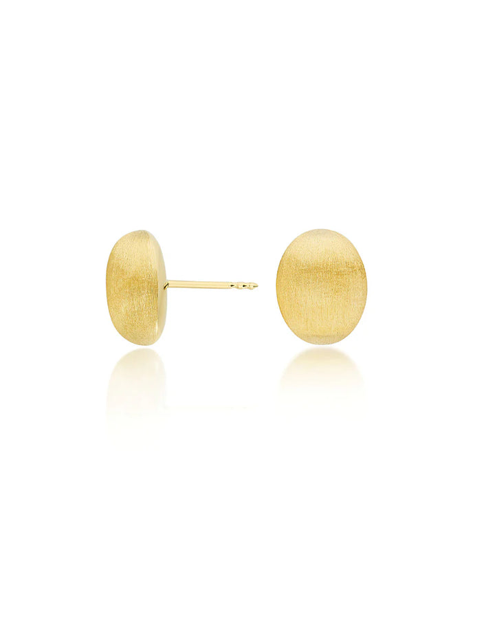 "MUSE" GOLD PEARL LOBE EARRINGS (SMALL)