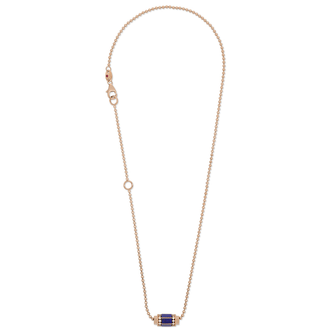 ART DECO NECKLACE WITH LAPIS LAZULI AND DIAMONDS