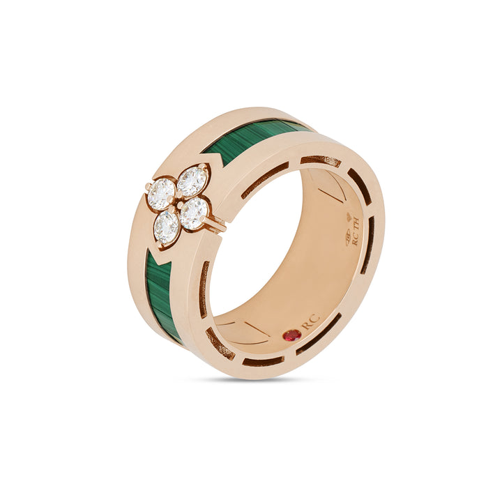 LOVE IN VERONA RING WITH MALACHITE