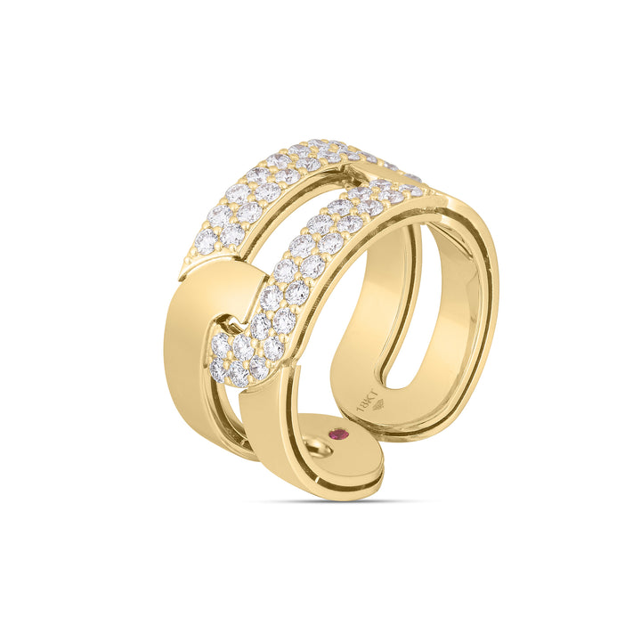 NAVARRA RING WITH DIAMONDS