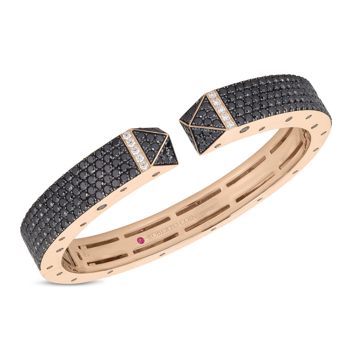 SAUVAGE PRIVE’ BANGLE WITH BLACK DIAMONDS