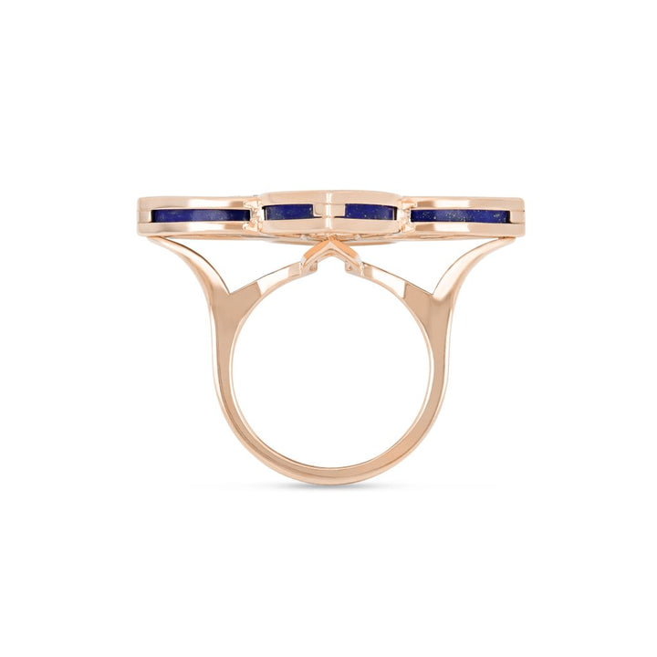 VENETIAN PRINCESS RING WITH DIAMONDS AND LAPIS