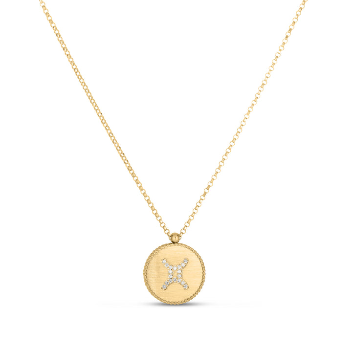 VENETIAN PRINCESS ZODIAC PENDANT WITH DIAMONDS – GEMINI