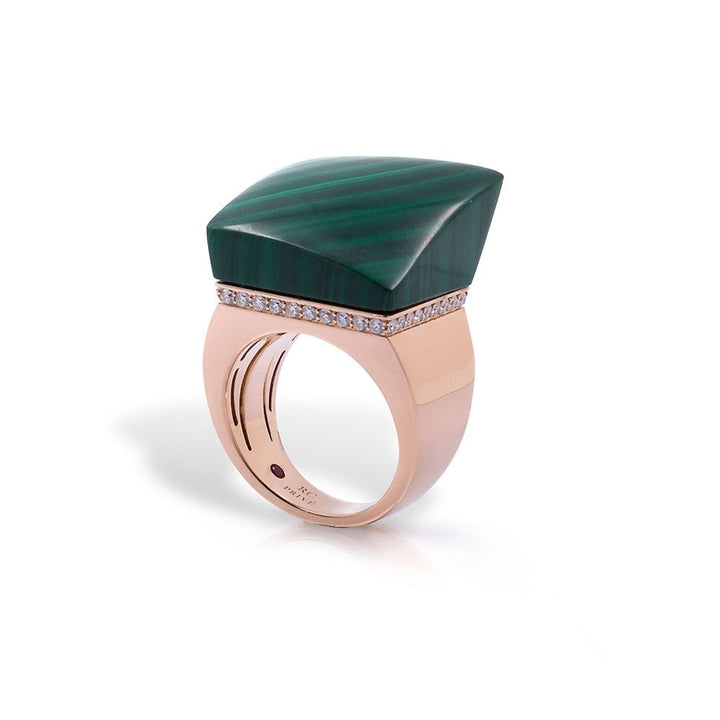 SAUVAGE PRIVE’ RING WITH MALACHITE