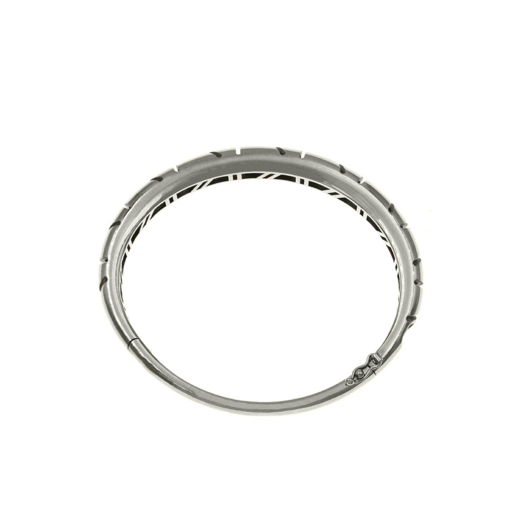 Graffiti White Bangle Bracelet - S.Vaggi Jewelry Store